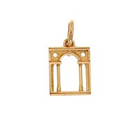Pendente Loving Palladio  2D in Oro giallo Diamante 05G SERLIANA - 05G SERLIANA